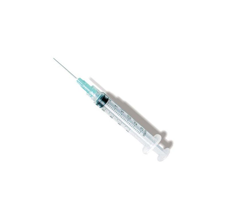 3cc Syringe - Needle Combination - Luer-Slip Tip, 20G x 1" Yellow - 100/Box