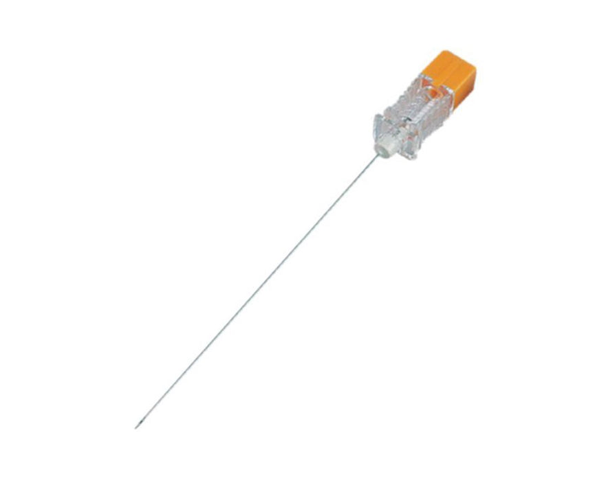 Quincke Bevel Spinal Needles, 25G (0.50mm) x 3 1/2" Orange - 100/Cs