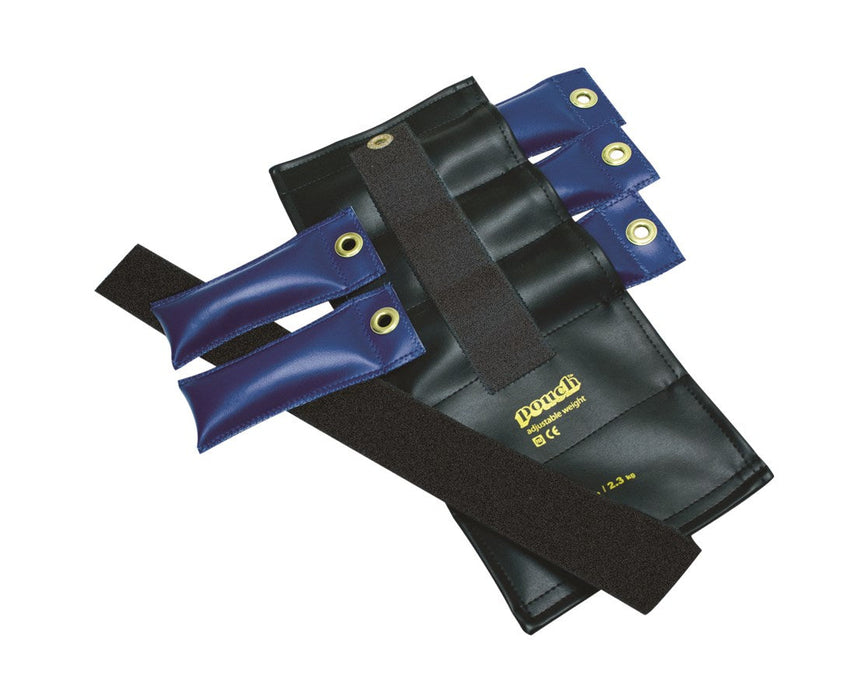 Pouch Variable Wrist & Ankle Weight 5 lb, 5 x 1 lb inserts, Black