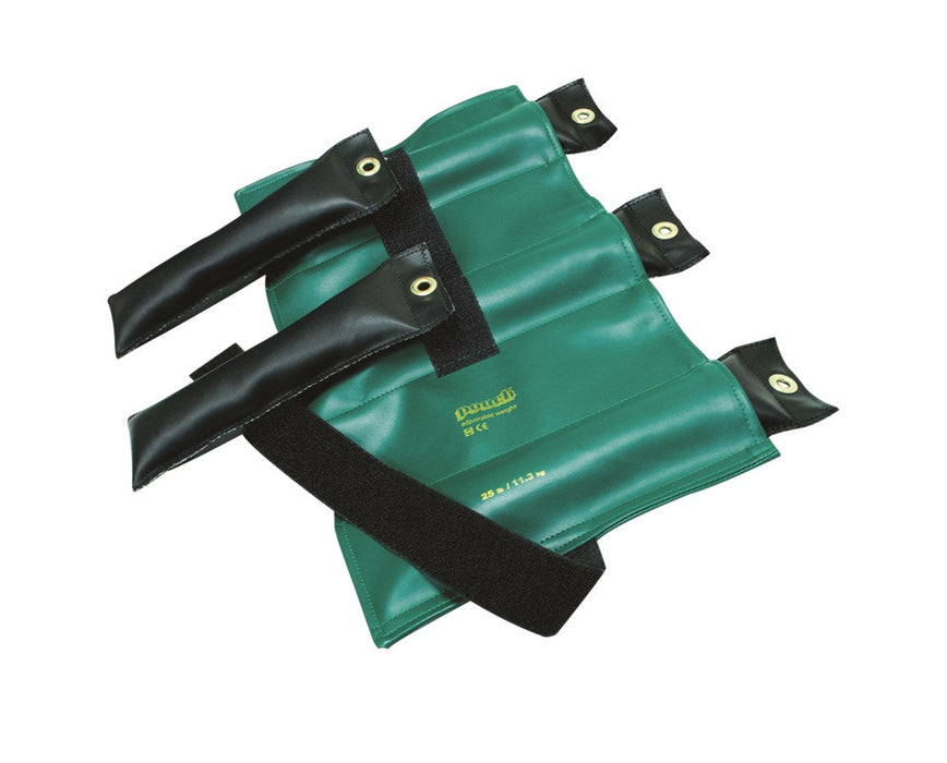 Pouch Variable Wrist & Ankle Weight 25 lb, 5 x 5 lb inserts, Green