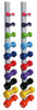 Vinyl Coated Dumbbell Weights. 20pcs w/ 2 Wall Racks (2/ea. 1. 2. 3. 4. 5. 6. 7. 8. 9. 10 lb)