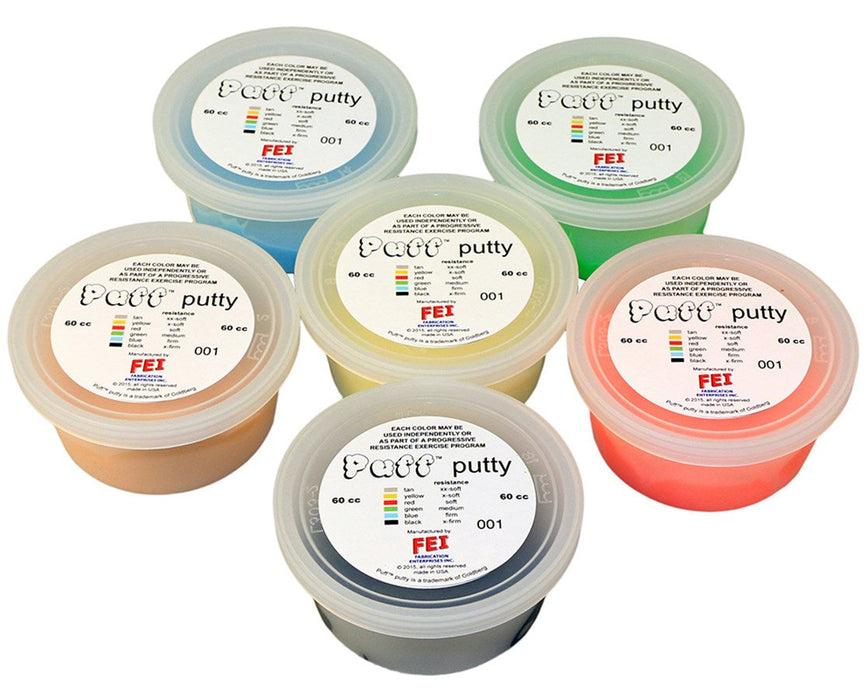 Puff Lite Exercise Putty - 6-Piece Set 90 cc