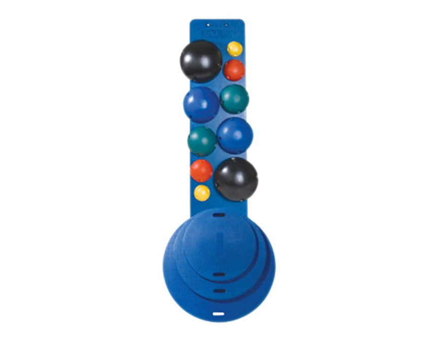 MVP Balance System - 10-Ball Set with Rack, and 16,20,30" Diameter Boards