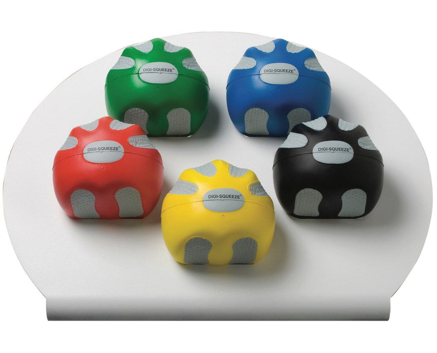 Digi-Squeeze Exerciser 5-pc Set with Rack - Medium