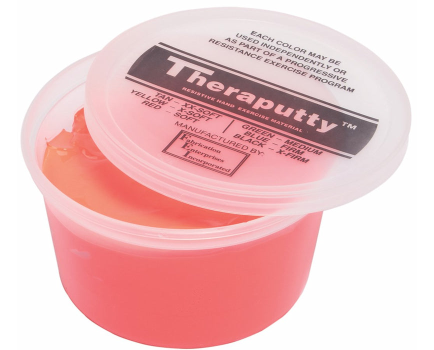 TheraPutty Plus Antimicrobial Hand Exercise Material Soft (Red) 6 oz
