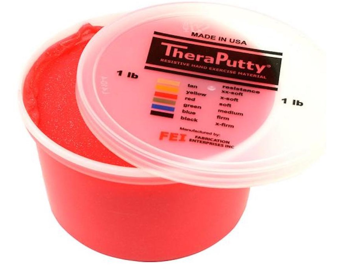 Glitter Putty. Soft [Red] 1 lb — Tiger Medical