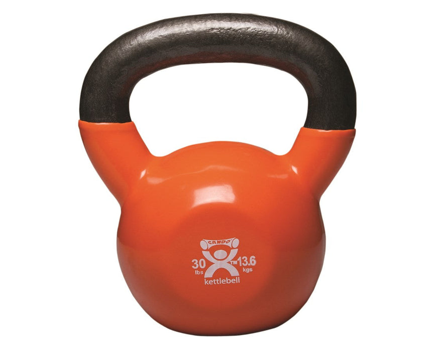 Vinyl-Coated Kettlebell Gold, 30 lb