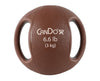 Molded Dual Handle Medicine Ball Weight. 22 lb (Gold)
