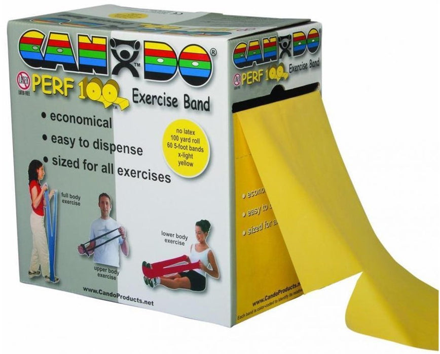 Perf 100 Latex-Free Exercise Band - X-light (Yellow)