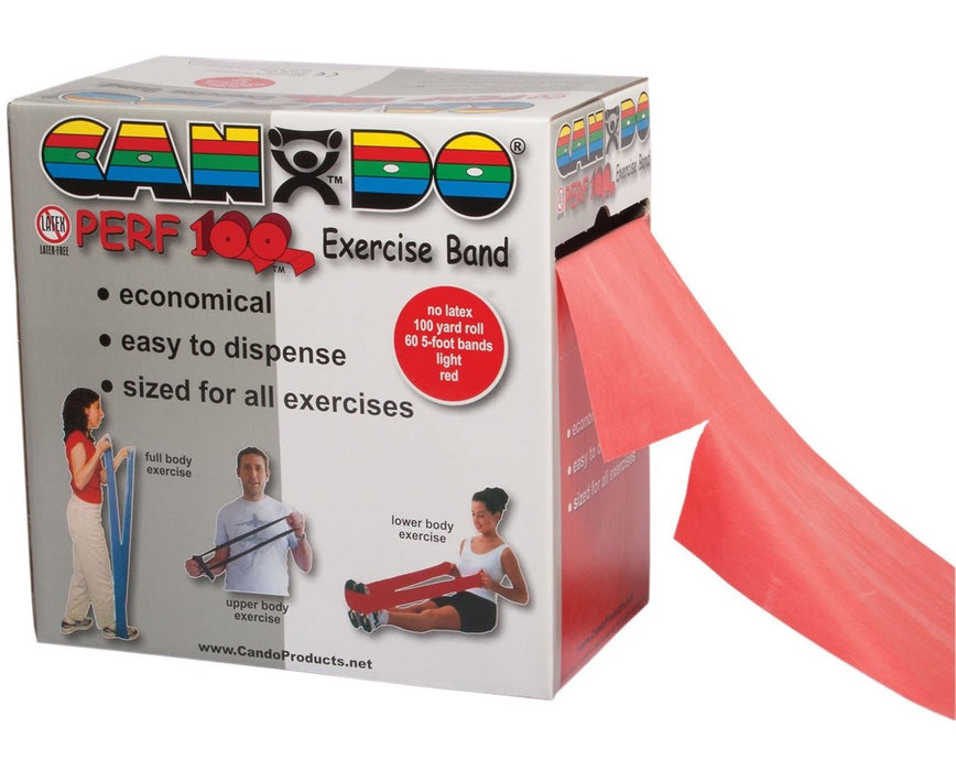 Perf 100 Latex-Free Exercise Band - Light (Red)