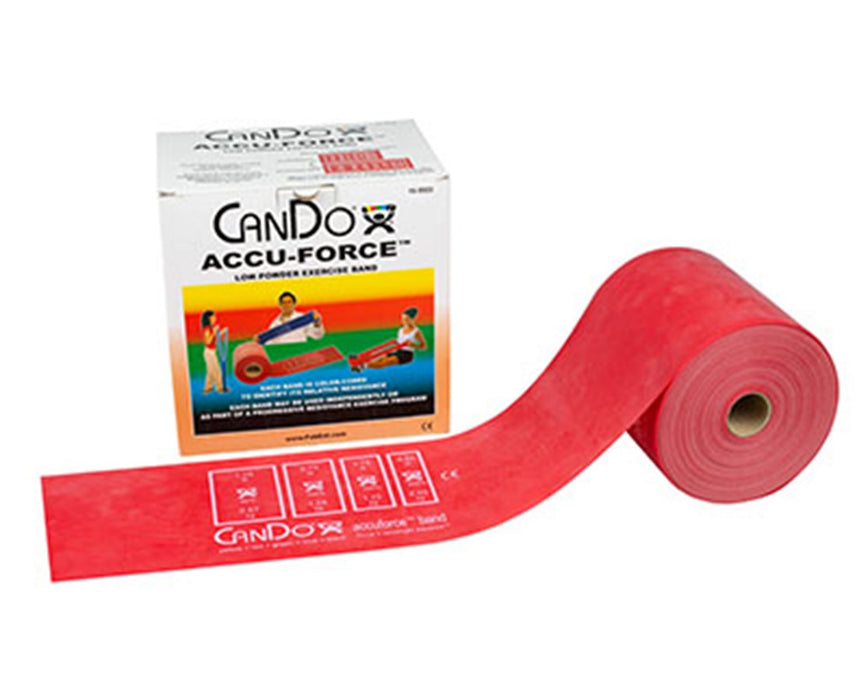 AccuForce Low Powder Exercise Band - Light (Red) 50 Yards