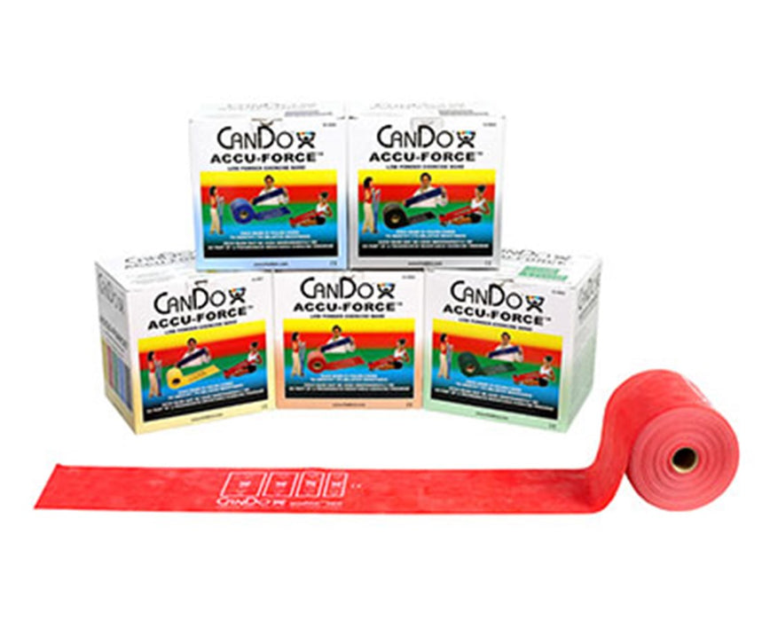 AccuForce Low Powder Exercise Band - 5-piece set (1 of each color) 50 Yards