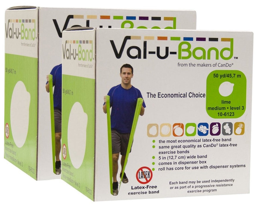 Val-u-Band Berry Colors Latex-Free Exercise Band - Twin Pak - 5 Piece Set (Levels 1 - 5)