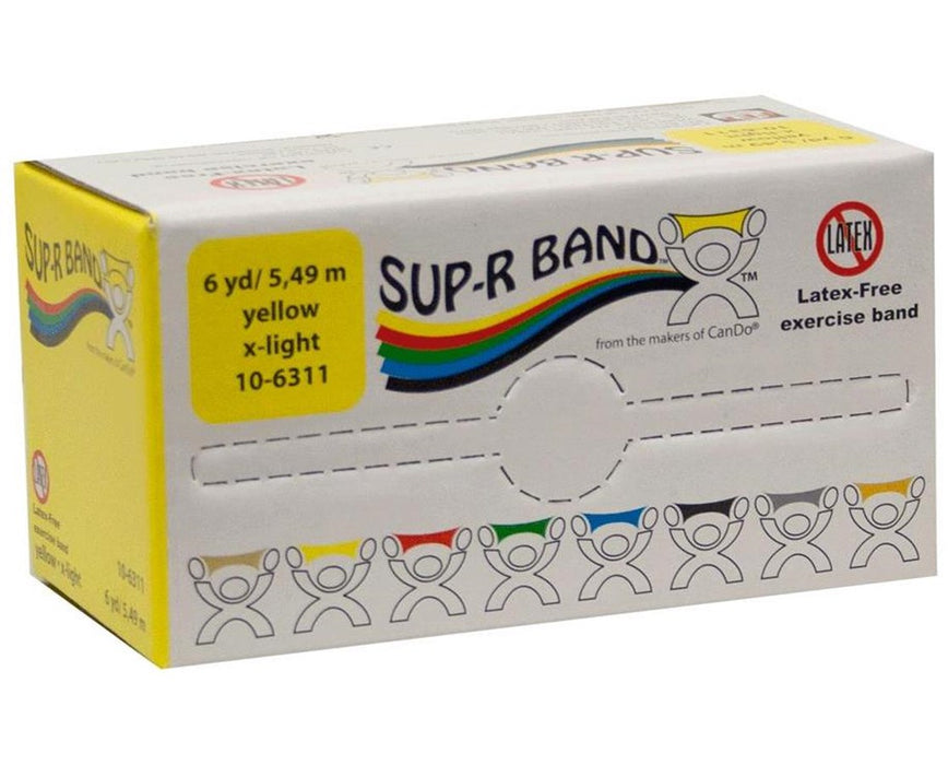 Sup-R Latex-Free Exercise Band XX-Heavy (Silver) 6 Yards