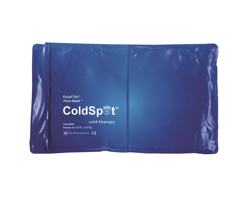 Coldspot Blue Vinyl Cold Pack half size, 7" x 11", Case of 12