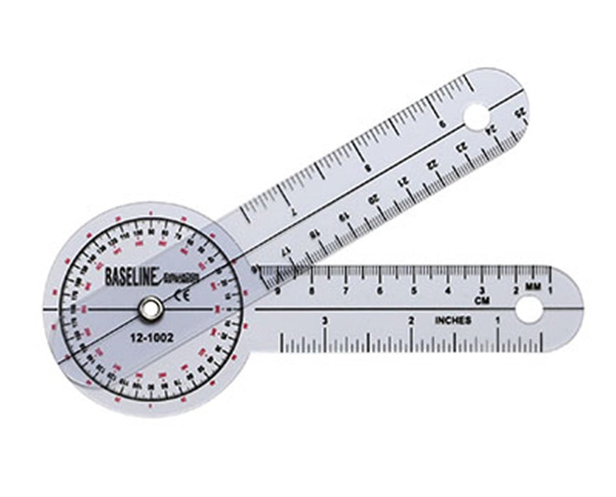 360 Degree Plastic Goniometer- 6 Inch Arms (25-Pack)
