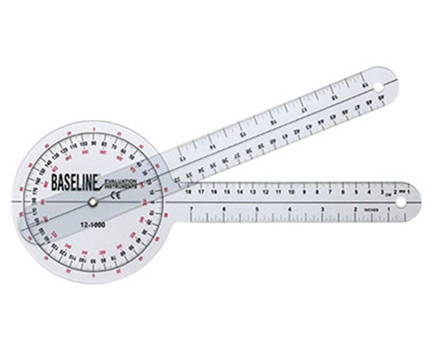360 Degree Plastic Goniometer-12 Inch Arms