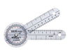 HiRes 360 Degree Plastic Goniometer. 6 Inch Arms