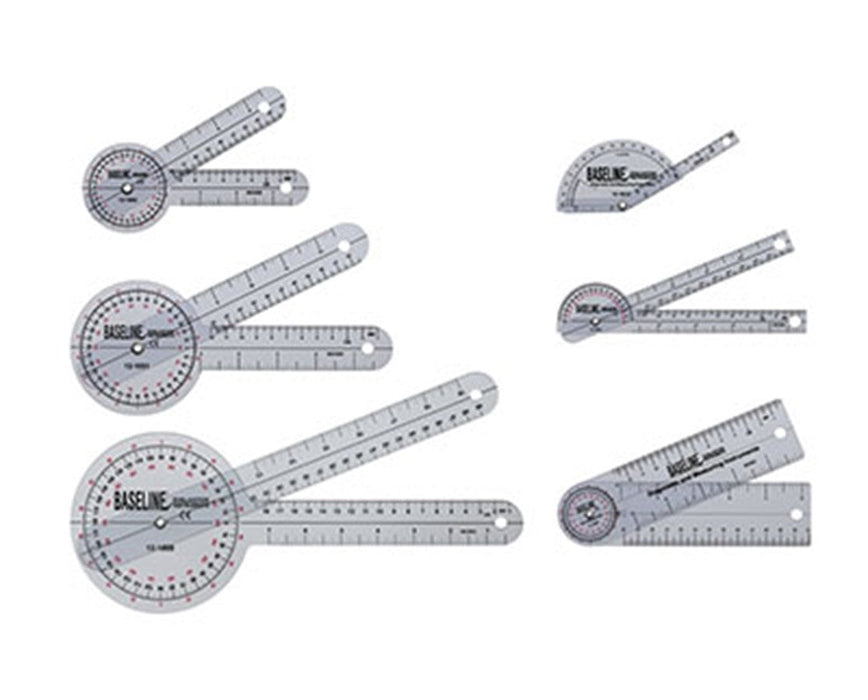 6-Piece Plastic Goniometer Kit - 25 Pack