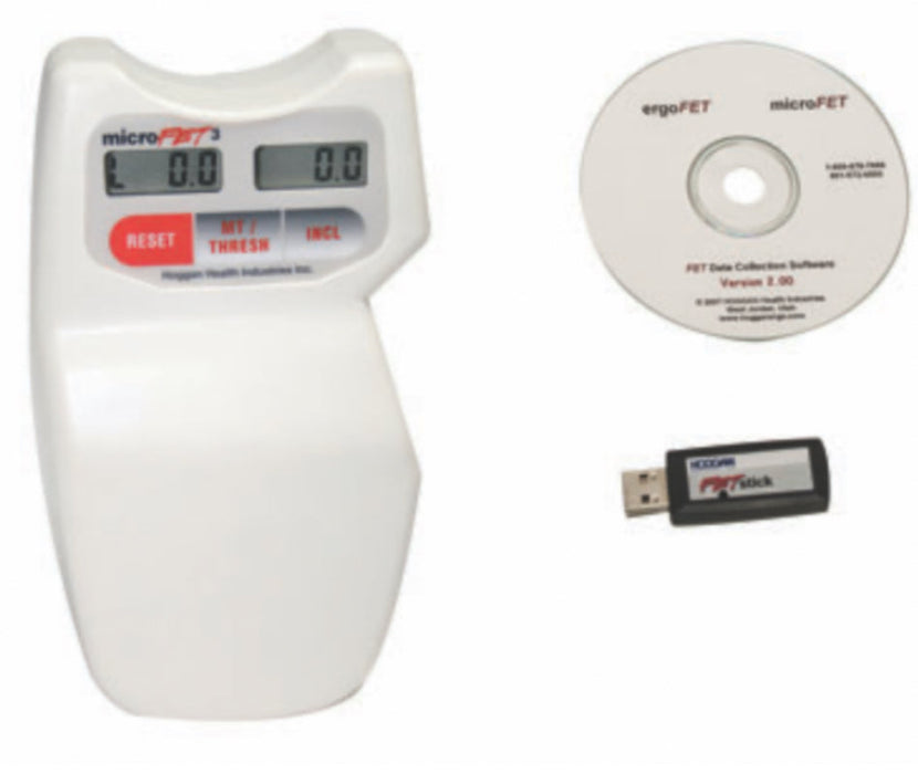 MicroFET3 Digital MMT-Inclinometer Combination w/ Data Collection Software