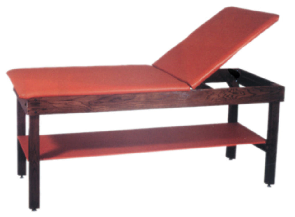 H-Brace Treatment Table w/ Shelf & Adjustable Back