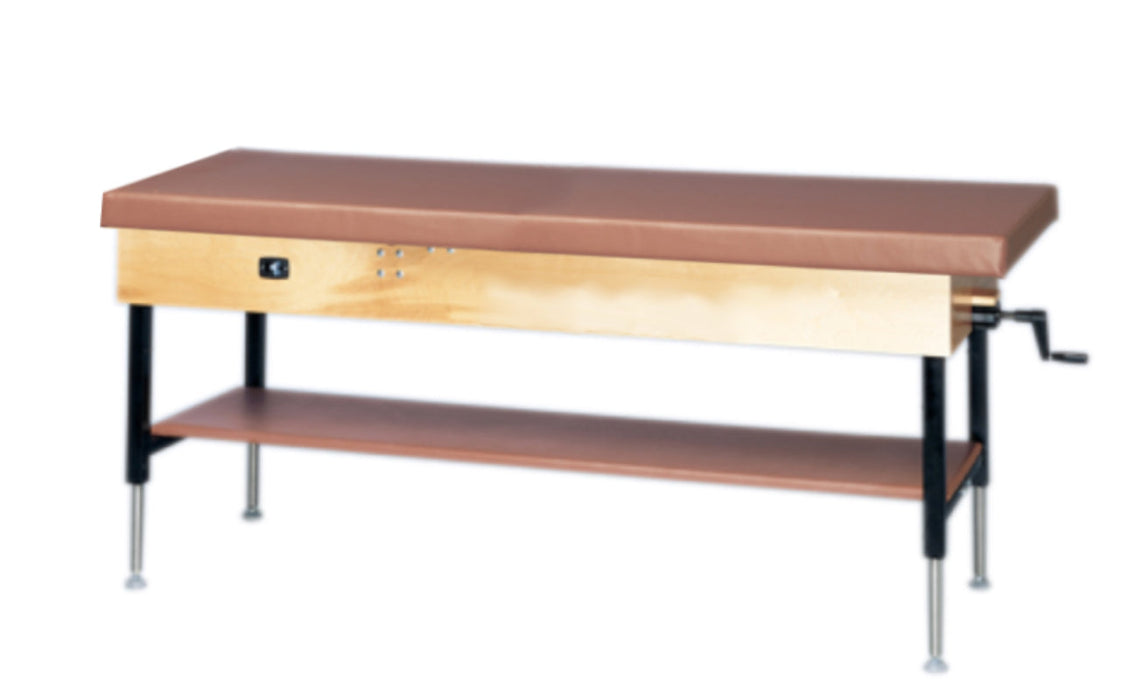 Hi-Lo Treatment Table w/ Flat Top & Shelf