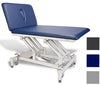 Bo-Bath Power Hi-Lo Treatment Table w/ Adjustable Back & Casters. Bariatric [Gray Upholstery]