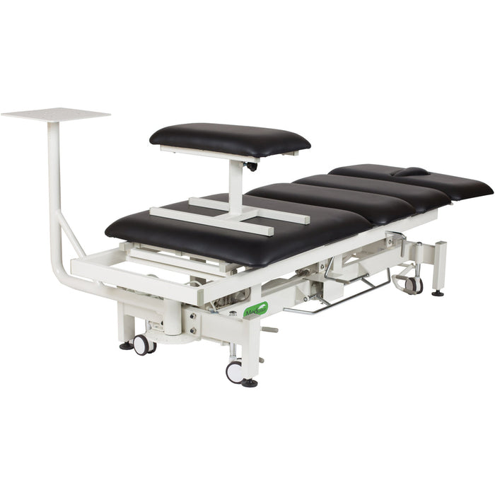 MedSurface Hi-Lo Traction Power Table, 4-Section Top w/ Stool [Blue Upholstery]