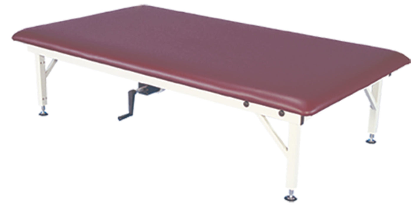 Bariatric Hi-Lo Rehab Therapy Mat Table w/ Flat Top