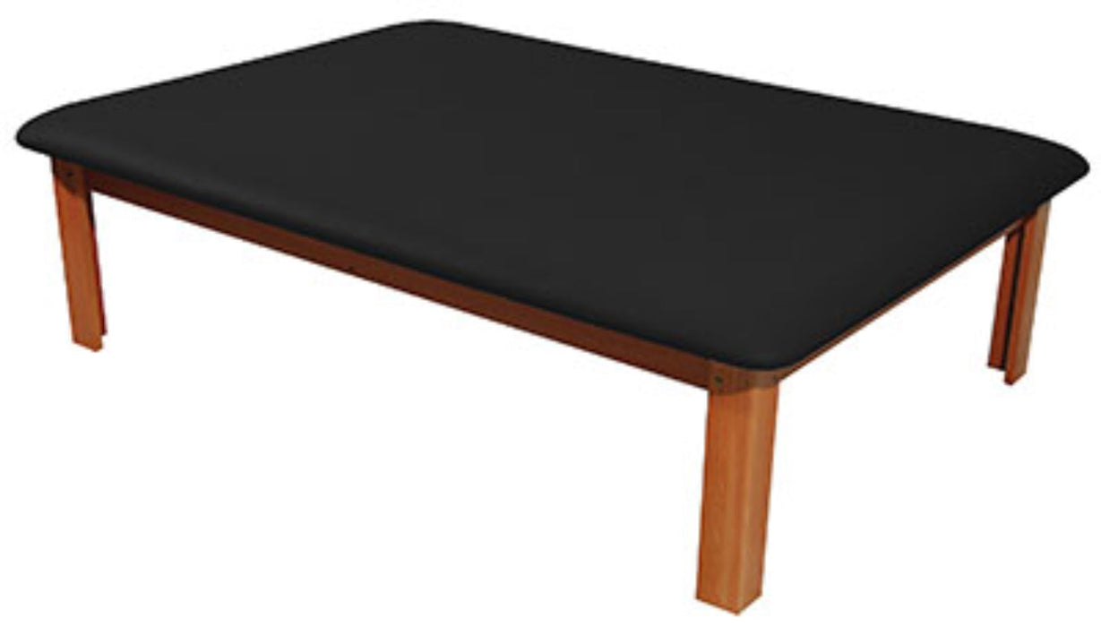 Rehab Therapy Mat Table w/ Flat Top [Black Upholstery]