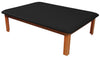 Mat Table w/ Flat Top [Black Upholstery] for Physical Therapy