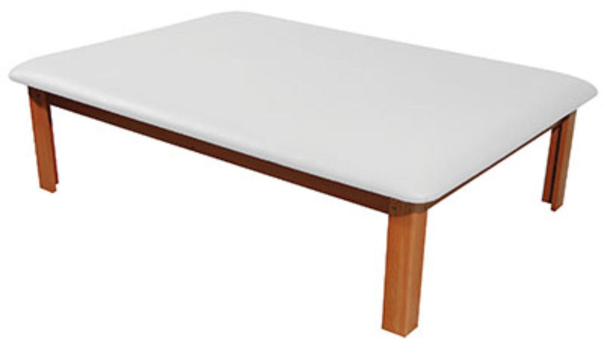 Rehab Therapy Mat Table w/ Flat Top [White Upholstery]