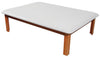 Mat Table w/ Flat Top [White Upholstery] for Physical Therapy