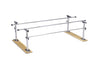 Adjustable Folding Parallel Bars w/ Wood Base. 7' L for Physical Therapy