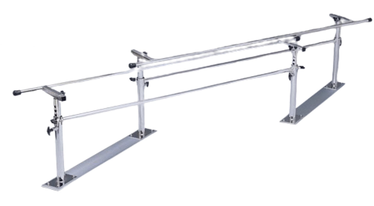 Adjustable Folding Parallel Bars w/ Steel Base. 7' L for Physical Therapy