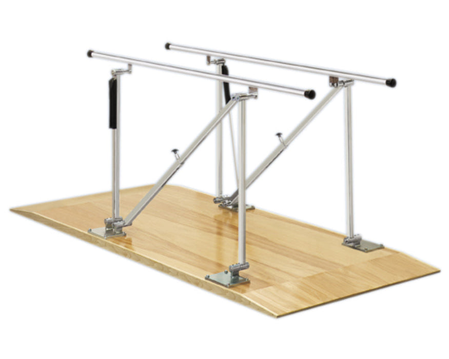 Adjustable Parallel Bars. Platform-Mounted, 12' L