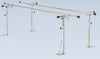 Parallel Bars. Floor Mounted. Height & Width Adjustable. 22'L x 6