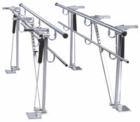 Parallel Bars. Floor Mounted. Height & Width Adjustable (7'-12') for Physical Therapy