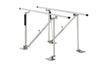 Parallel Bars. Floor-Mounted. Height Adjustable. 12' L for Physical Therapy