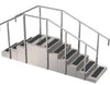 Whitehall Two-Sided Stainless Steel Staircase. 4 & 6 Steps for Physical Therapy