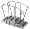 Whitehall Two-Sided Stainless Steel Staircase. 2 & 3 Steps for Physical Therapy