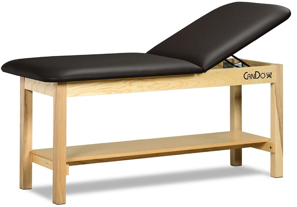 Treatment Table w/ Shelf & Adjustable Back. 72"L x 30"W