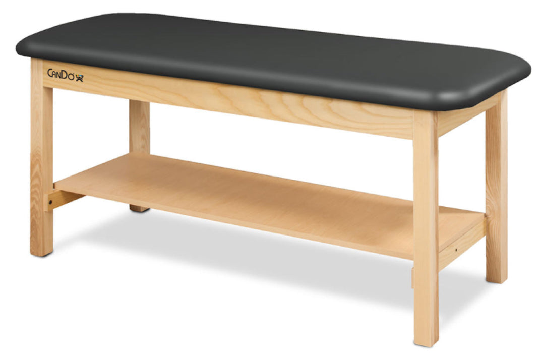 H-Brace Treatment Table w/ Flat Top & Shelf. 30"W