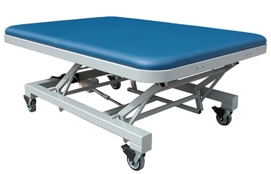 Power Hi-Lo Mat Table w/ Flat Top & Casters. Bariatric. 48"W for Physical Therapy