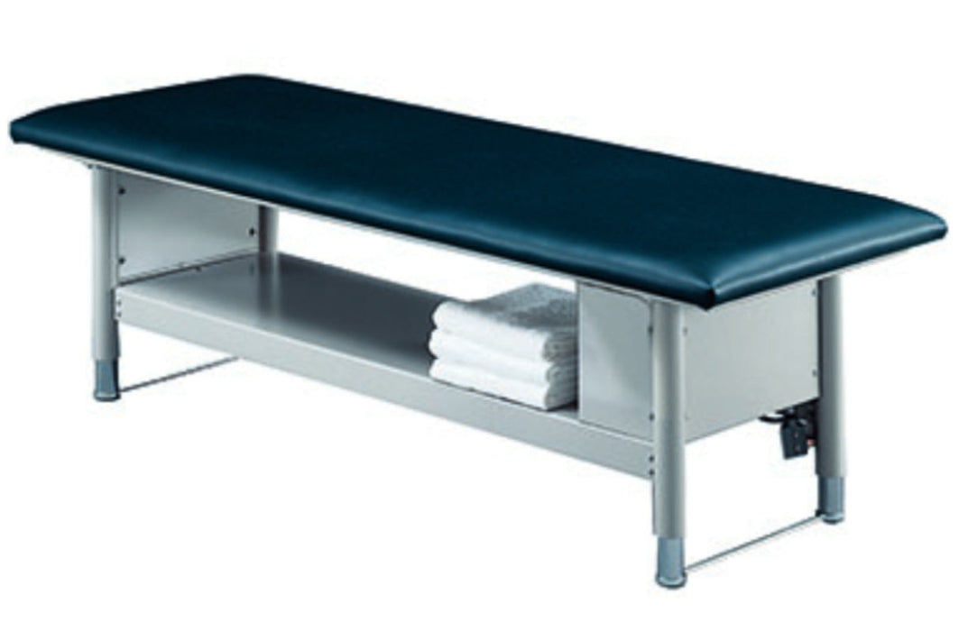 Power Hi-Lo Treatment Table w/ Flat Top & Shelf