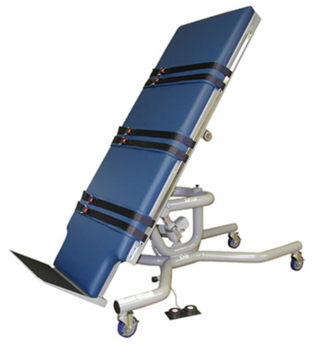 Bariatric Heavy-Duty Power Tilt Table w/ Flat Top & Casters for Physical Therapy