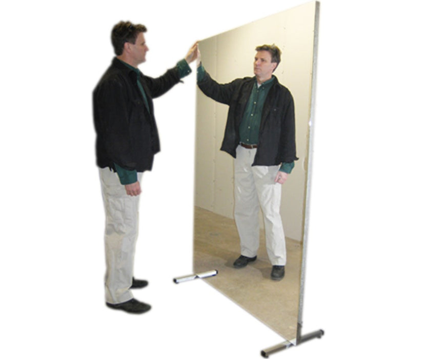 Ultra-Safe Portable Stationary Glassless Mirror 60" W x 96" H