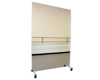 Ultra-Safe Glassless Mirror with Mobile Caster Base