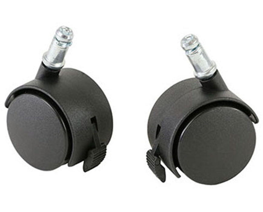 Locking Casters for Plastic Ball Chair, 2 ea