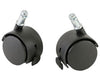 Locking Casters for Plastic Ball Chair, 2 ea